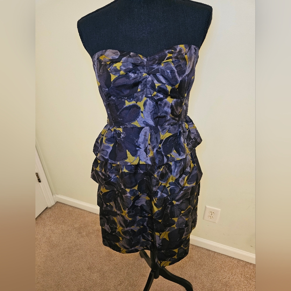 NWT J.Crew Brynn silk evening strapless dress, sz 10